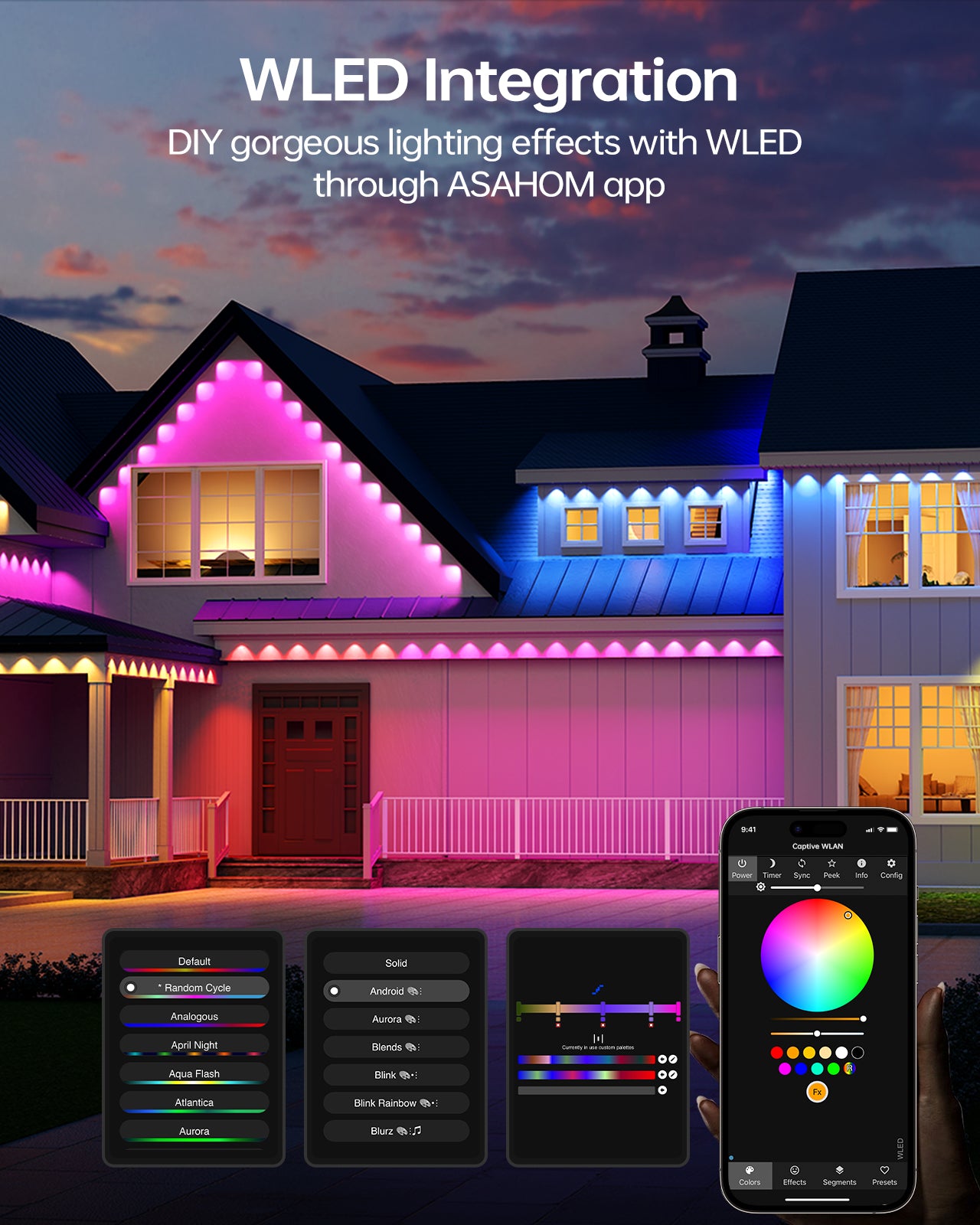 ASAHOM Permanent Outdoor Lights Pro S1080