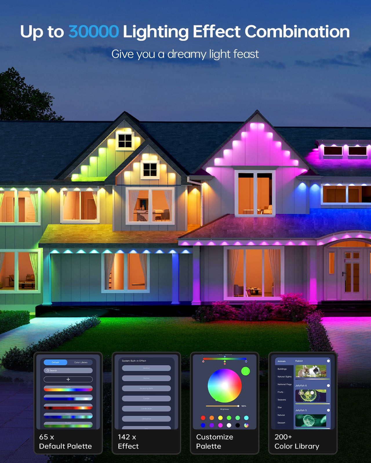 ASAHOM Permanent Outdoor Lights Pro S1080