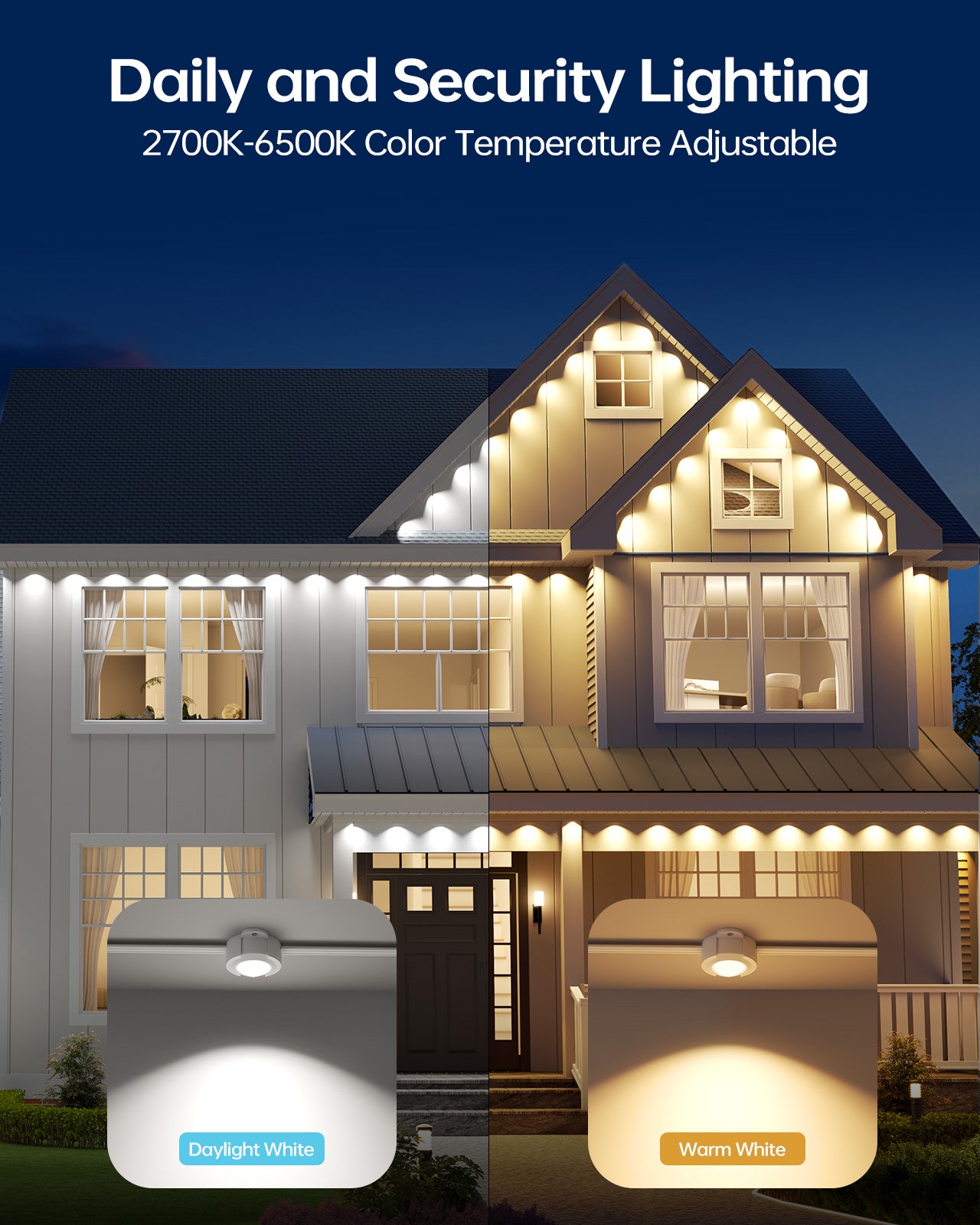 ASAHOM Permanent Outdoor Lights Basic S1070