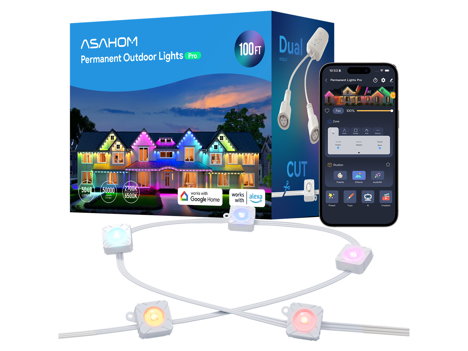 ASAHOM Outdoor Permanent Lights – ASAHOM