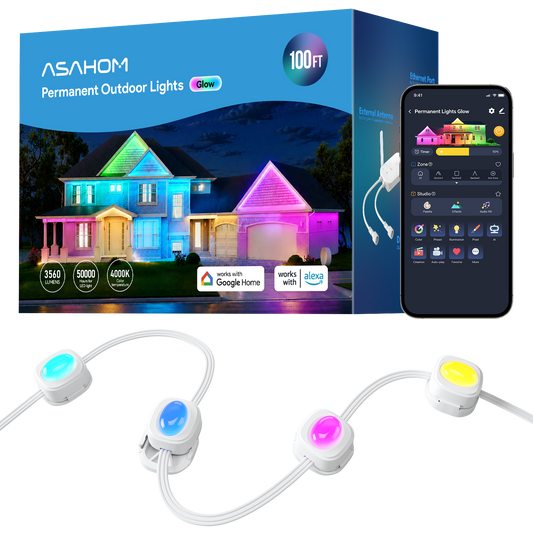 ASAHOM Permanent Outdoor Lights Glow S2080