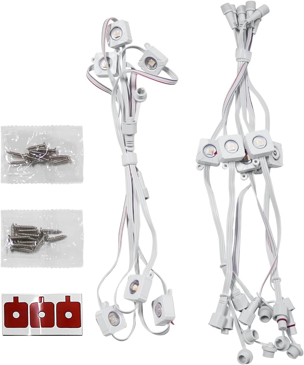 ASAHOM Extension Light String Kit 8.2ft(6 LEDs)*1 + 1.38ft(1 LEDs)*6 for S1080