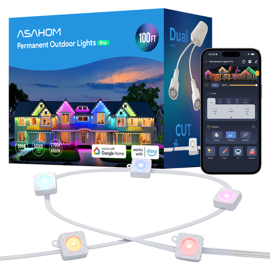 ASAHOM Permanent Outdoor Lights Pro S1080