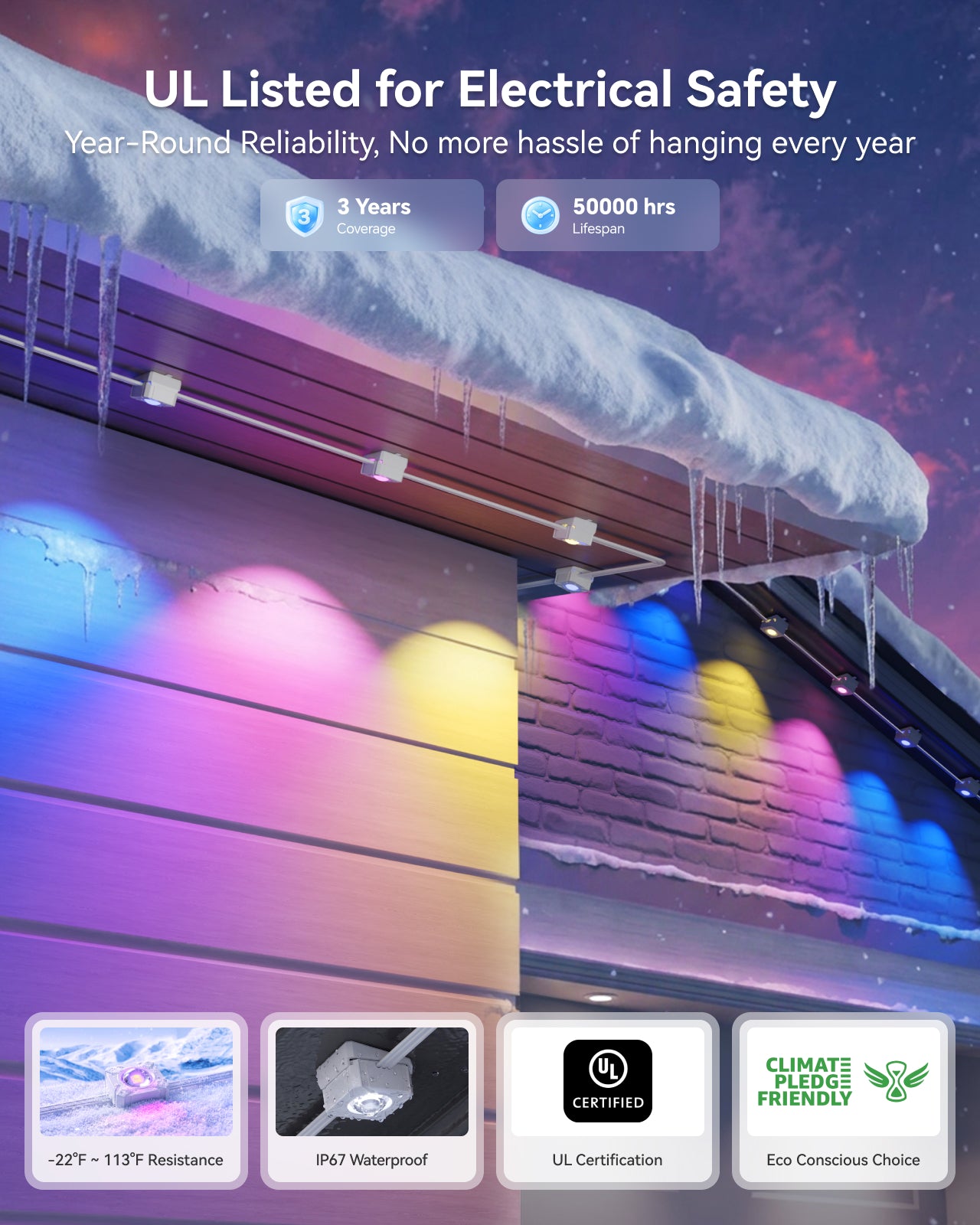 [Gen 2] ASAHOM Permanent Outdoor Lights Pro S1080