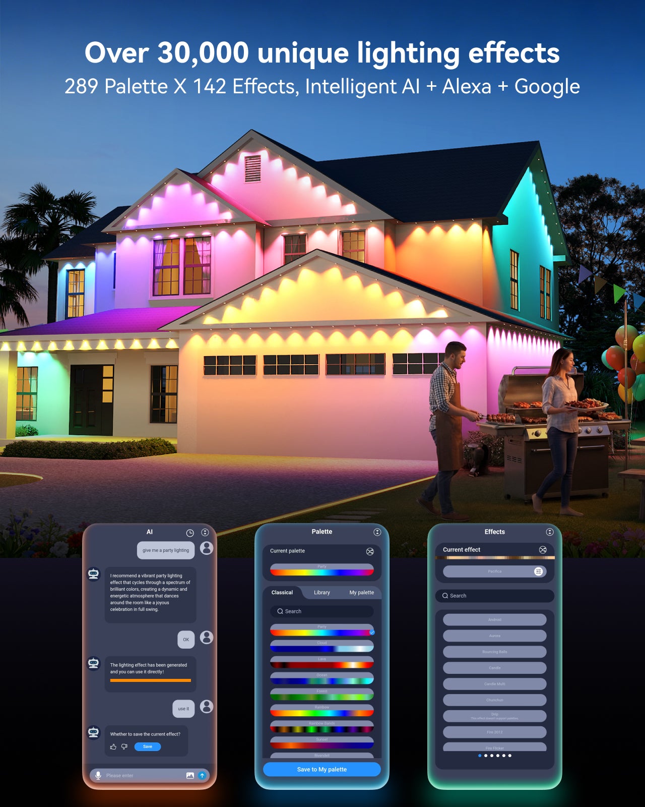 [Gen 2] ASAHOM Permanent Outdoor Lights Basic S1070