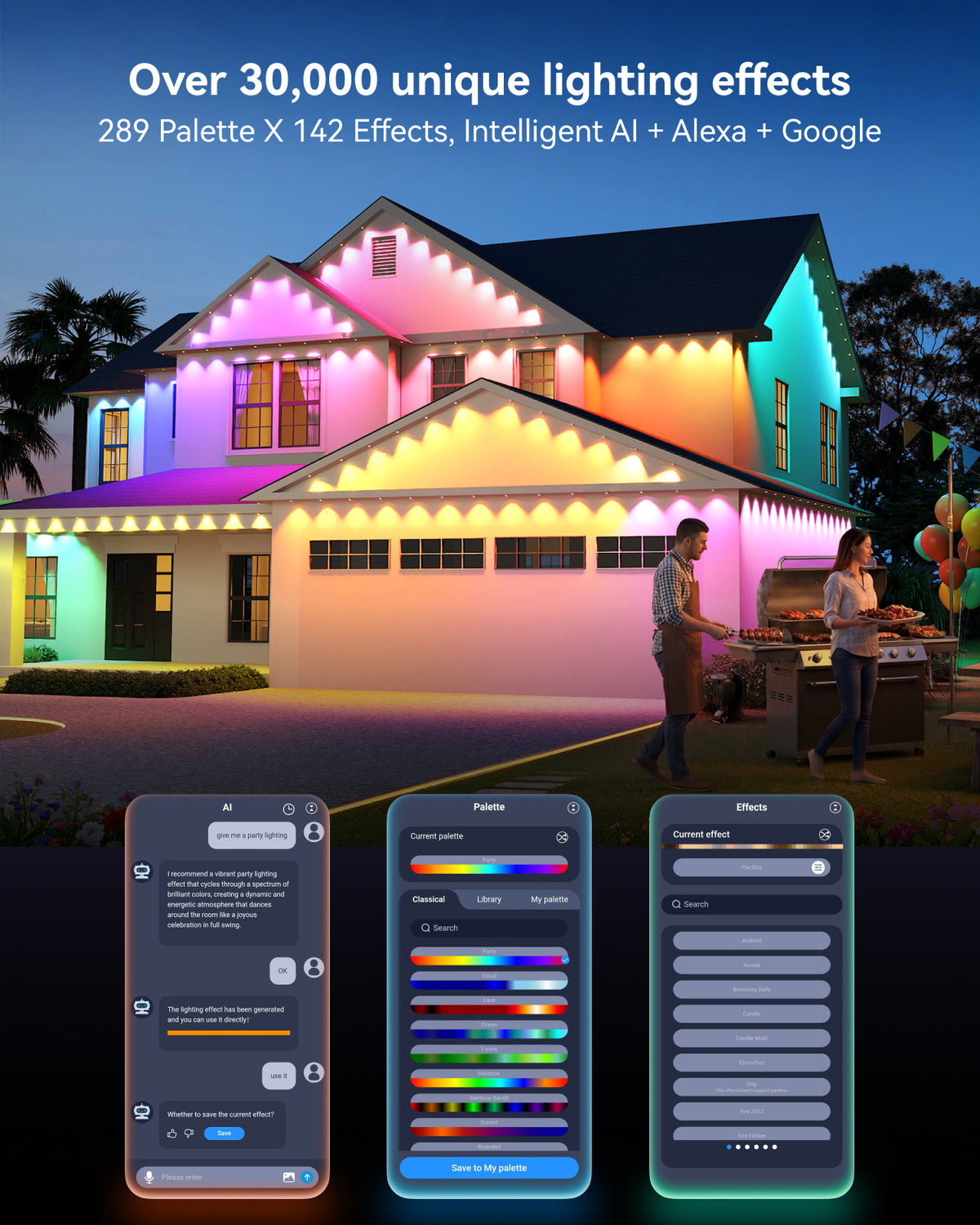 [Gen 2] ASAHOM Permanent Outdoor Lights Basic S1070