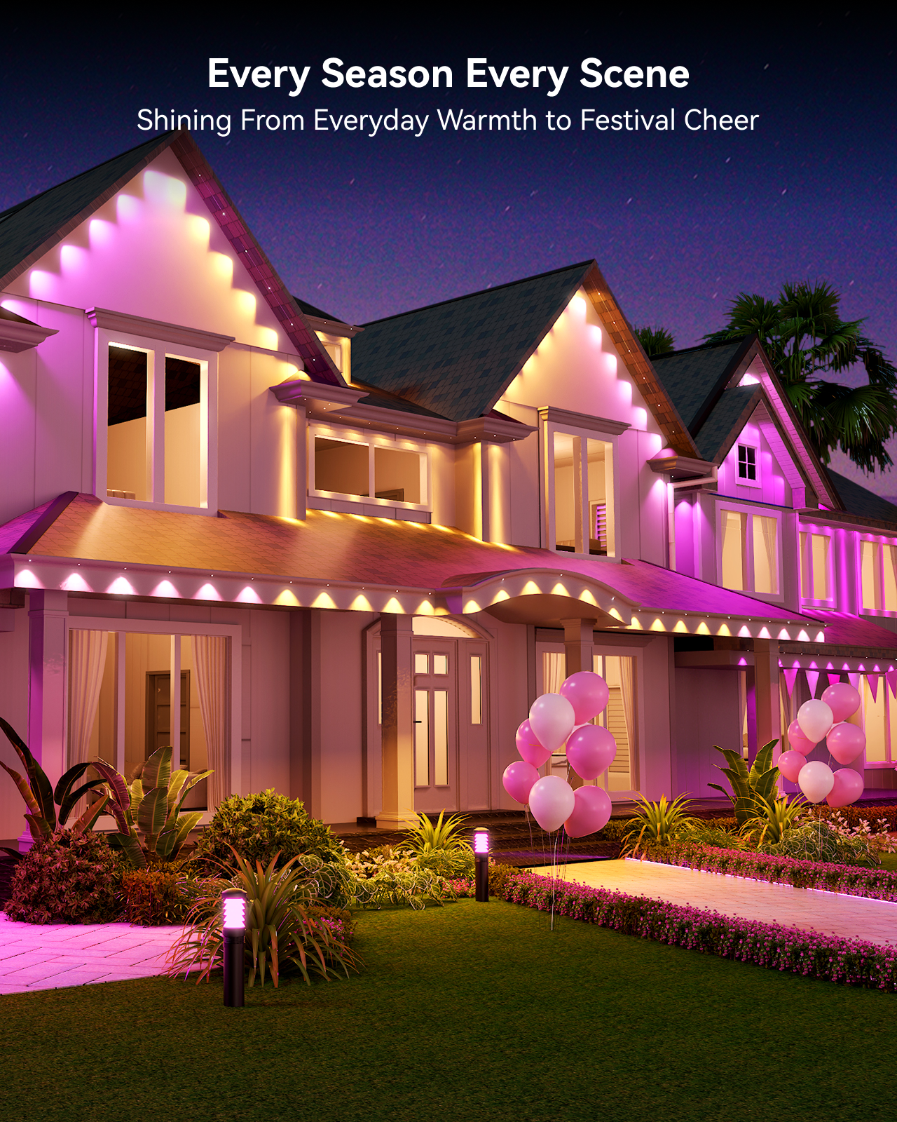 [Gen 2] ASAHOM Permanent Outdoor Lights Basic S1070