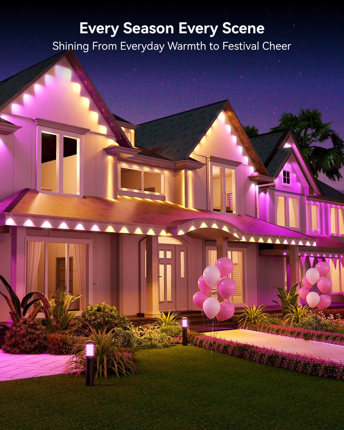 [Gen 2] ASAHOM Permanent Outdoor Lights Basic S1070