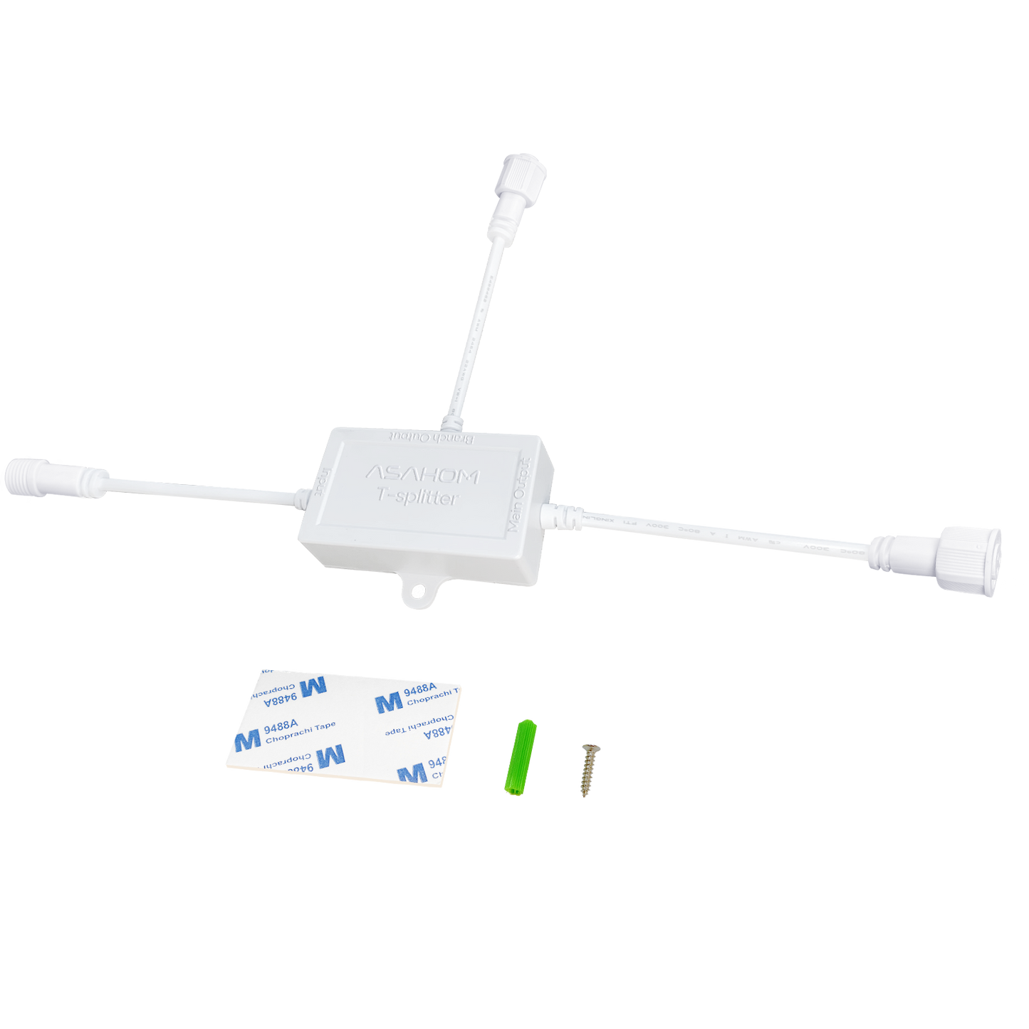ASAHOM T-Splitter for Permanent Outdoor Lights S1050/S1060/S1070/S1080/S1090/Govee/Eufy